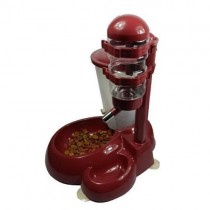 Bebedouro e Comedouro Automatico Cães - Vinho